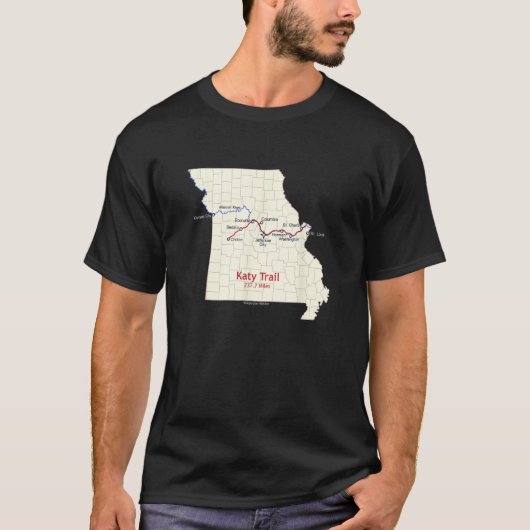 ケイティトレイルルートマップ Tシャツ (正面)