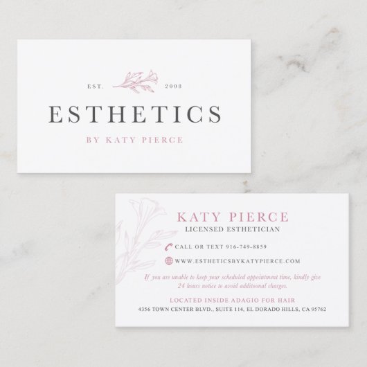 ケイティーの審美 名刺 (正面/裏面)