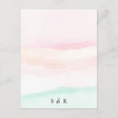 ケイティ – ウォーターカラーパステル結婚ズ詳細 エンクロージャーカード (裏面)