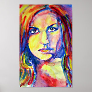 ケイティ・ジョウィルトゲン水絵画色のポスタープリント ポスター