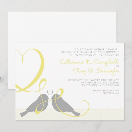 ケイティC招待状 招待状 (正面/裏面)