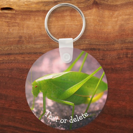 ケイディドグラスショッパーパーソナライズされた自然 キーホルダー (正面)