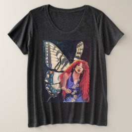 ケイトは蝶々だ。カターフライ。 プラスサイズTシャツ