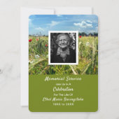 ケイトウの草原 追悼式 招待状 (正面)