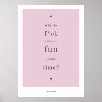 ケイトモス引用文 ポスター