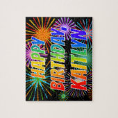 ケイトリンさん、お誕生日おめでとう！ ジグソーパズル (縦)