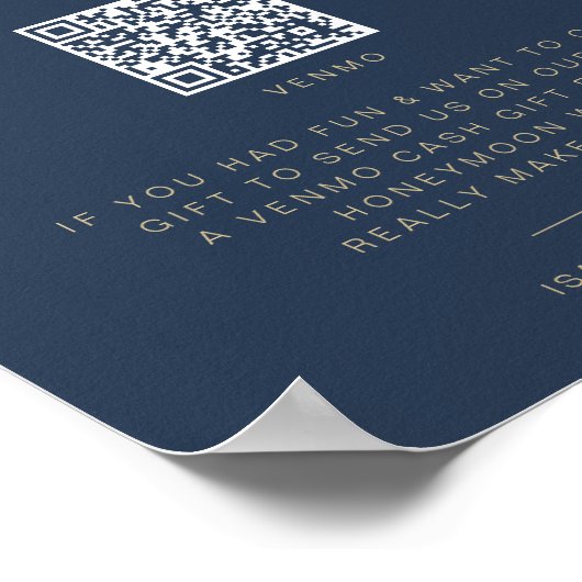 ケイトリン海軍と金ゴールドハネムーン基金結婚のサイン ポスター (角)