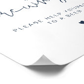 ケイトリン海軍ブルーベビーはビールの看板を醸造している ポスター (角)