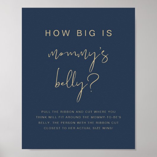 ケイトリン海軍ブルー彼女の腹のゲームポスター ポスター (正面)