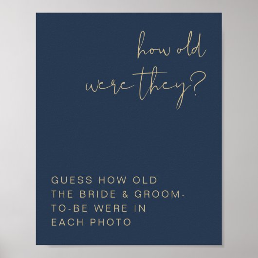 ケイトリン ネイビーとゴールドの彼らは何歳だったか サイン (正面)