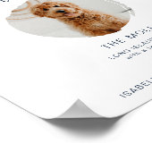 ケイトリン ネイビーブルー 1 枚の写真 ペット シグネチャードリンク ポスター (角)