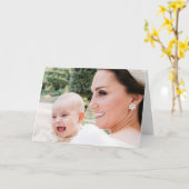 ケイト公爵夫人とルイ王子 カード (黄色い花)