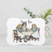 ケイト・グリーナウェイのビクトリア時代のティーパーティー サンキューカード (スタンド正面)