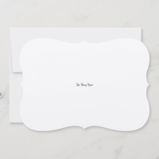 ケイト・グリーナウェイのヴィクトリア時代のティーパーティー サンキューカード (裏面)