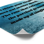 ケイト・シェパード参政権引用文ニュージーランド投票雨 ポスター (角)