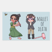 ケイト・シャルマとアンソニー・ポール・ボール・コーヒー・マグカップ 長方形シール (正面)