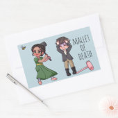 ケイト・シャルマとアンソニー・ポール・ボール・コーヒー・マグカップ 長方形シール (封筒)