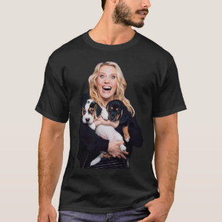 ケイト・マッキノンと子犬 Tシャツ