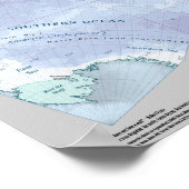 ケイヒルキーズワールドポリティカルマップ ポスター (角)