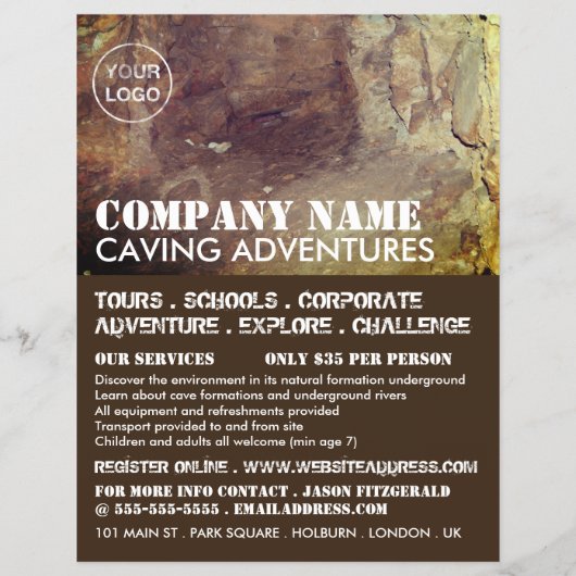 ケイビングアドベンチャーズフ広告ライヤー チラシ (正面)