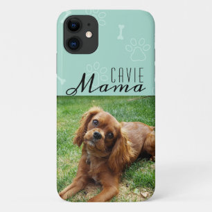 ケイビードッグママペットフォトメスモダンカワイイ iPhone 11 ケース