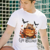 ケイピハロウィーンケイピバラハロウィンをおもしろい持つ Tシャツ