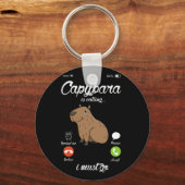 ケイピバラコーリングケイピハラローデント動物愛好家 キーホルダー (正面)