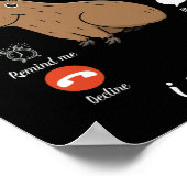 ケイピバラコーリングケイピハラローデント動物愛好家 ポスター (角)