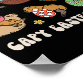 ケイピーイースターデイキャピバラ狩りエッグおもしろい ポスター (角)