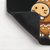 ケイピーホリデーズクリスマスベーキングジンジャーブレッドクッキー マウスパッド (コーナー)