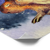 ケイピーマザーズデイキュートカピバラベビー&ママカスタム ポスター (角)