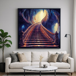 ケイブアセンション – 神秘的なパインターリーアートスタイル ポスター