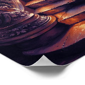 ケイブアセンション – 神秘的なパインターリーアートスタイル ポスター (角)