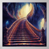 ケイブアセンション – 神秘的なパインターリーアートスタイル ポスター (正面)