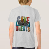 ケイブクエスト女性冒険グラフィックTシャツ トライブレンドＴシャツ (裏面)