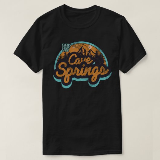 ケイブスプリングス, アーカンソー州 Tシャツ (デザイン正面)