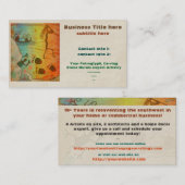 ケイブレジデンス先住民アメリカのトレードアーティストTEMP 予約カード (正面/裏面)