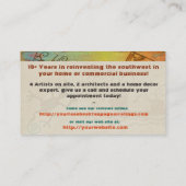 ケイブレジデンス先住民アメリカのトレードアーティストTEMP 予約カード (裏面)