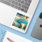 ケイマンカリブの諸島3インチビニールステッカー シール (ノートパソコンとiPhone)