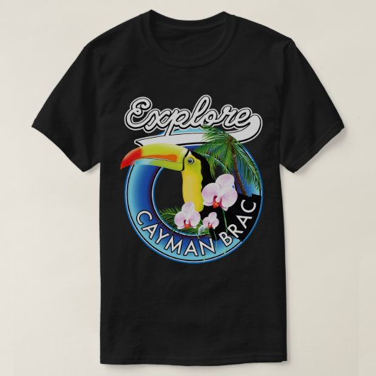 ケイマンブラックトラベル Tシャツ (デザイン正面)