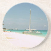 ケイマン島シーンを持つ砂岩コースター コースター (正面)