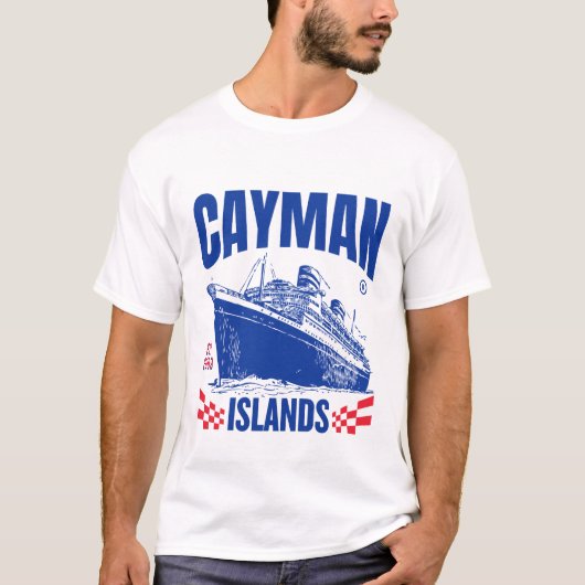 ケイマン諸島のクルーズ Tシャツ (正面)