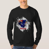 ケイマン諸島のスプラッシュ Tシャツ (正面)