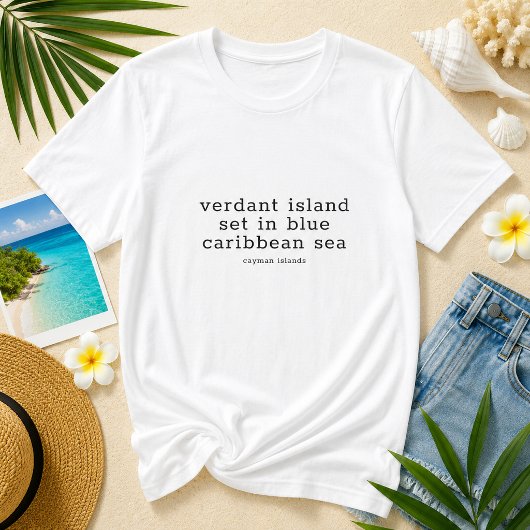 ケイマン諸島の国歌の歌詞 Tシャツ