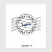 ケイマン諸島の地図パスポート切手 シール (シート)