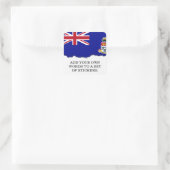 ケイマン諸島の旗 スクエアシール (バッグ)