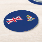 ケイマン諸島の旗 ラウンドペーパーコースター (アングル)