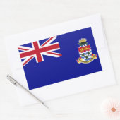 ケイマン諸島の旗 長方形シール (封筒)