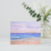 ケイマン諸島の水彩画 ポストカード (スタンド正面)