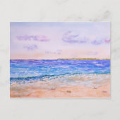 ケイマン諸島の水彩画 ポストカード (正面)